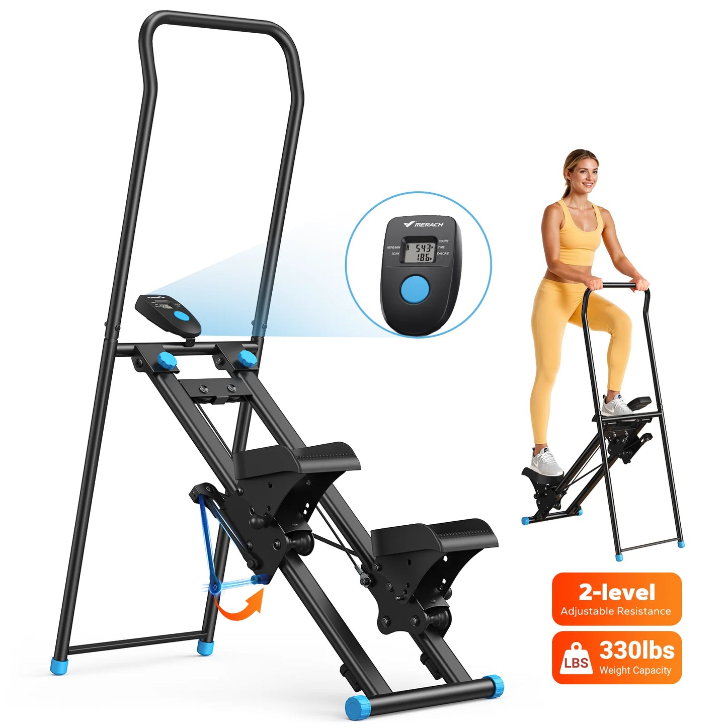 Merach Stair Stepper Cardio Machine for Home Gym Full Body