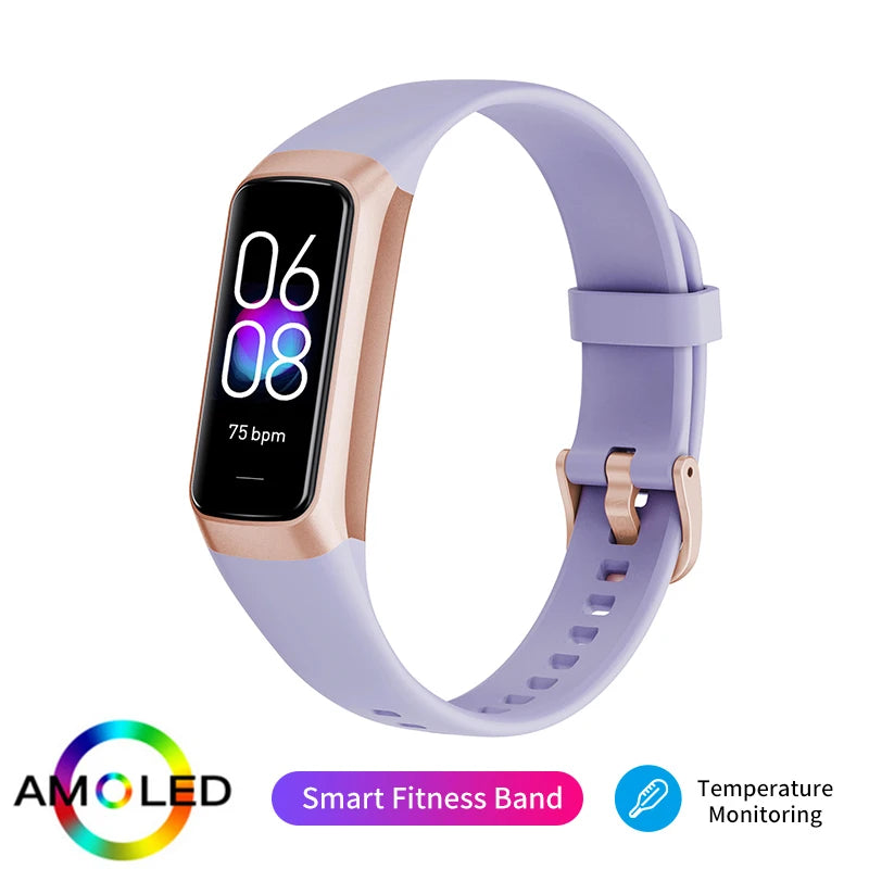 LIGE AMOLED Smartwatch With Heart Rate Monitor Fitness Tracker Waterproof