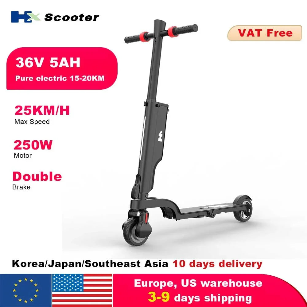 HX X6 Foldable Electric Scooter 350W 25kmh For Adults
