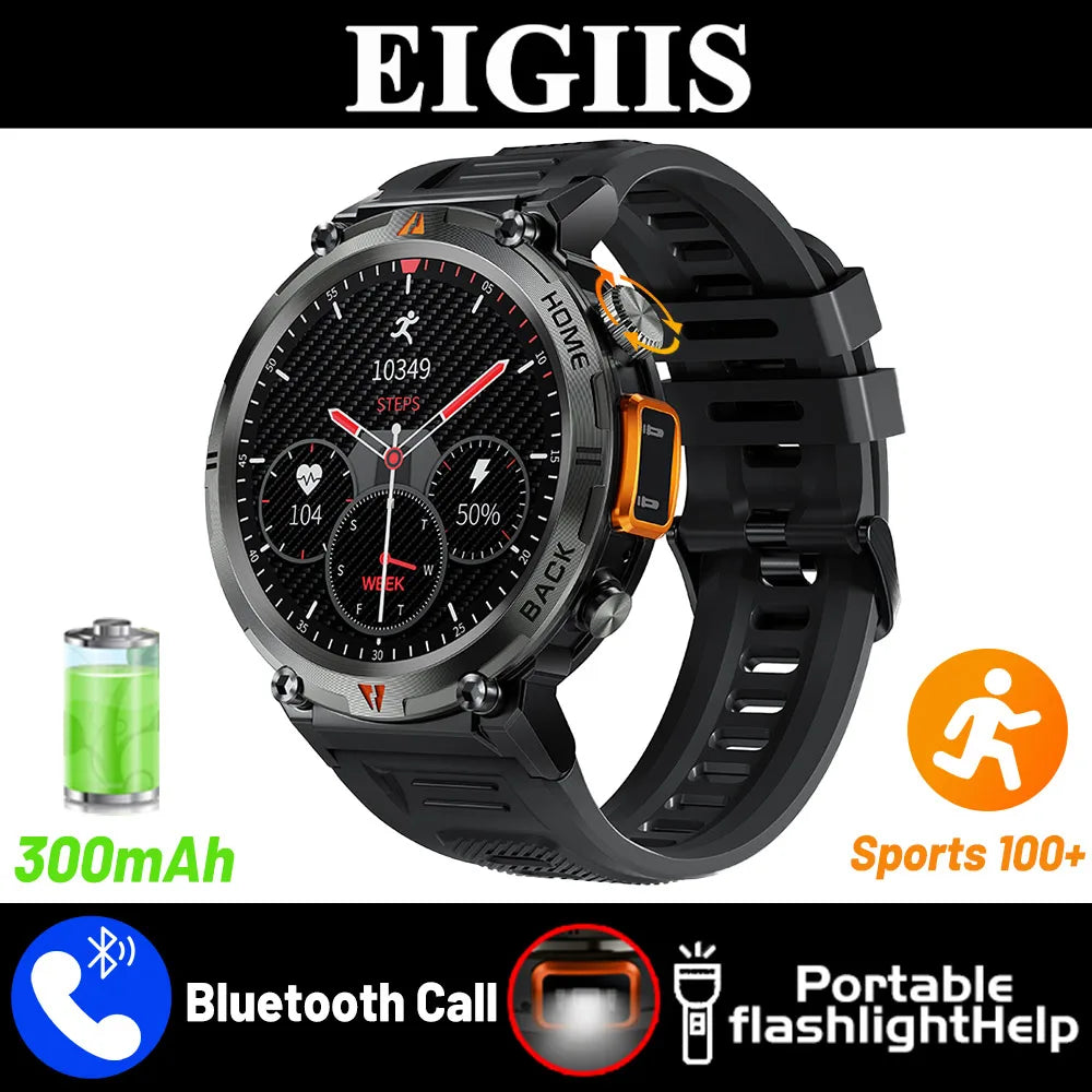 EIGIIS KE3 Bluetooth Smartwatch Men Full Touch Screen
