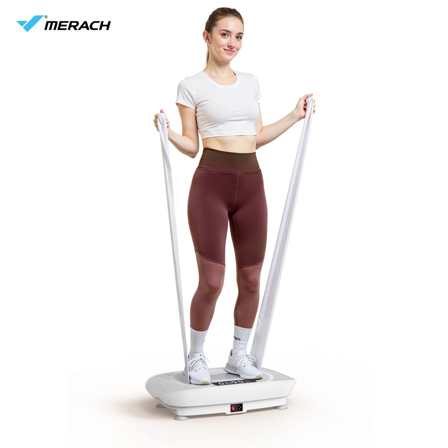 MERACH Vibration Plate Exercise Machine Whole Body Workout