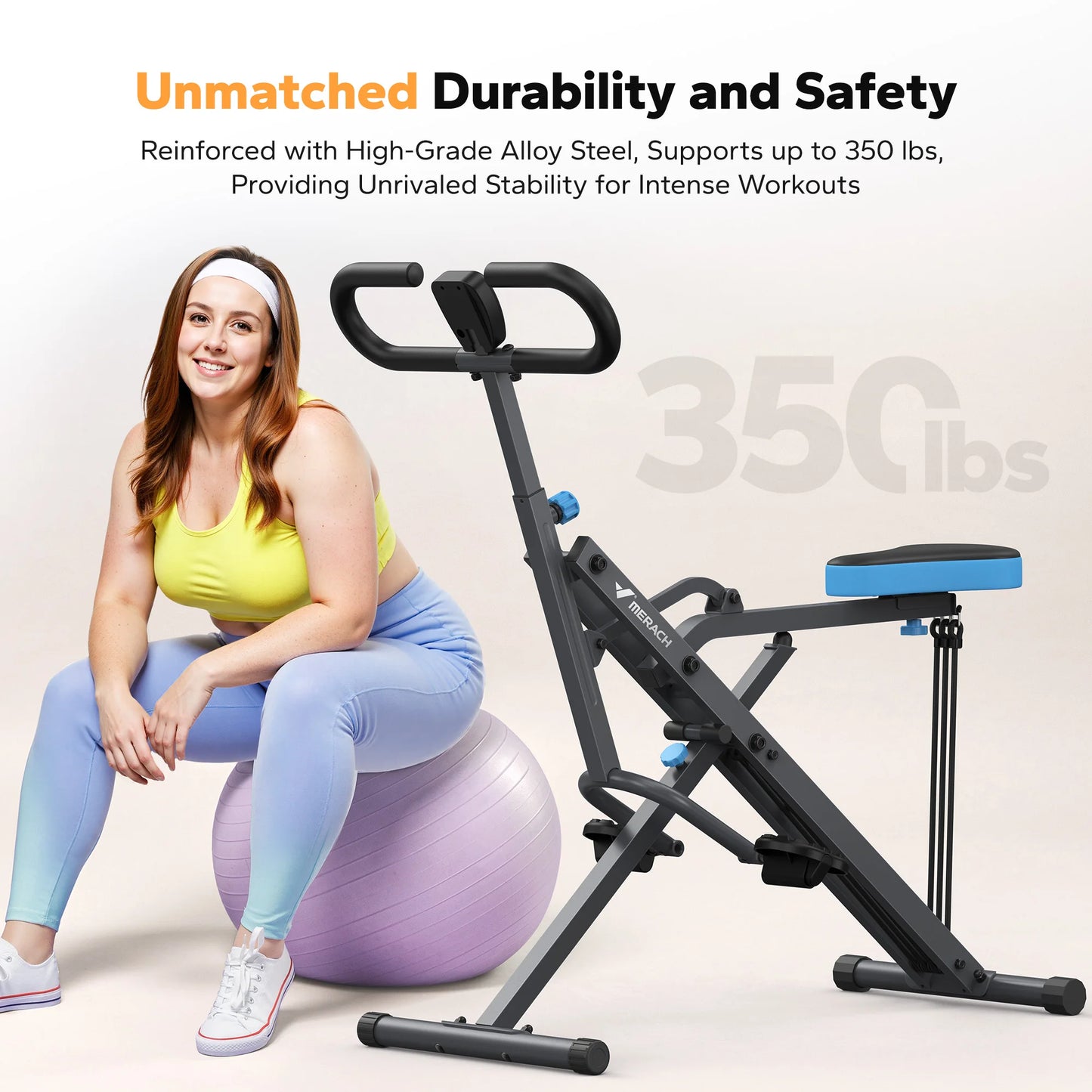 MERACH 2-In-1 Squat And Rowing Machine Foldable For Home Fitness