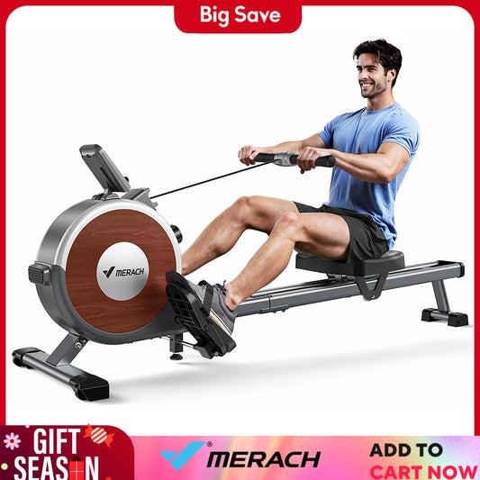 MERACH Magnetic Rowing Machine R02 For Home With 16 Levels
