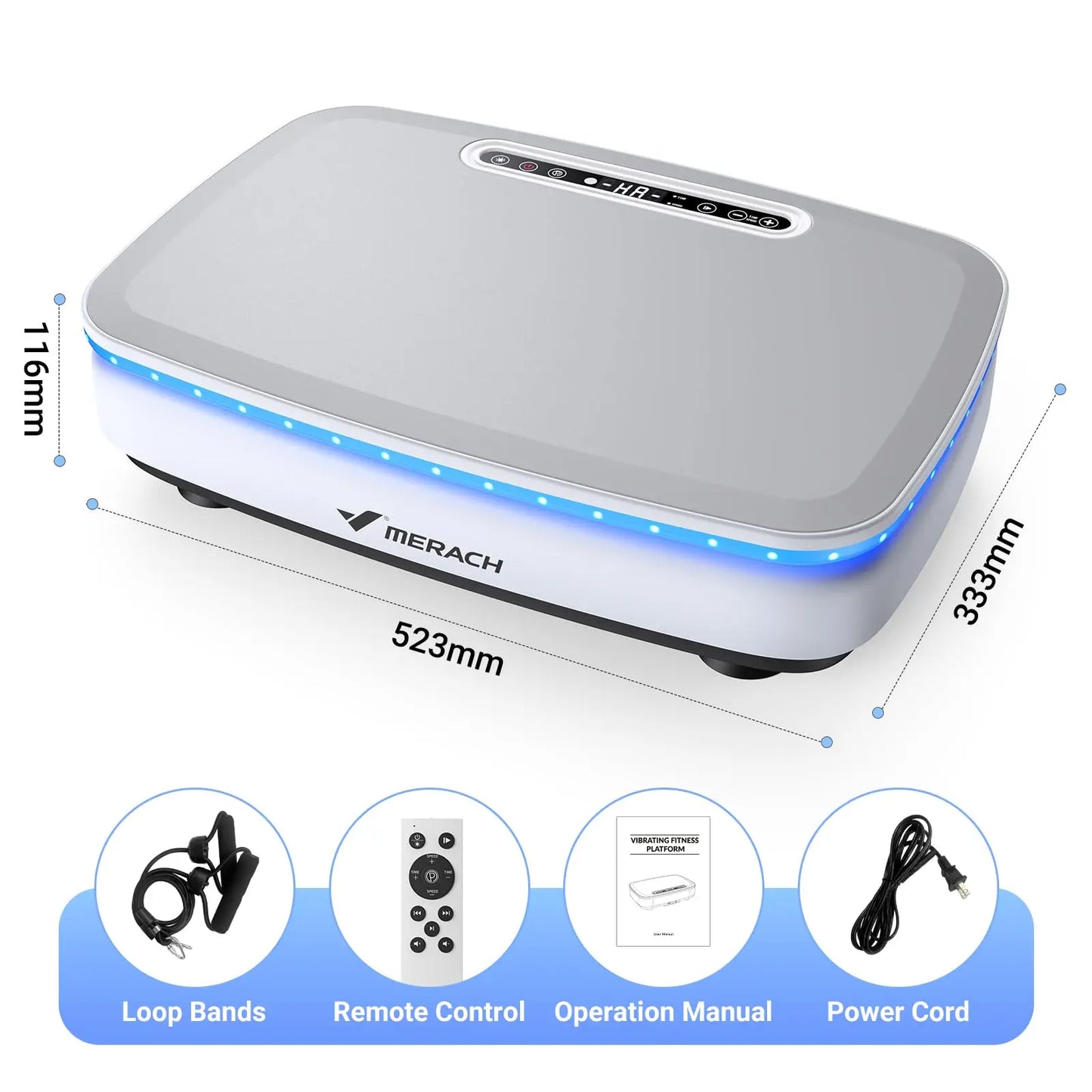 Merach VibrationPlate ExerciseMachine For Comprehensive FullBody Fitness Recovery