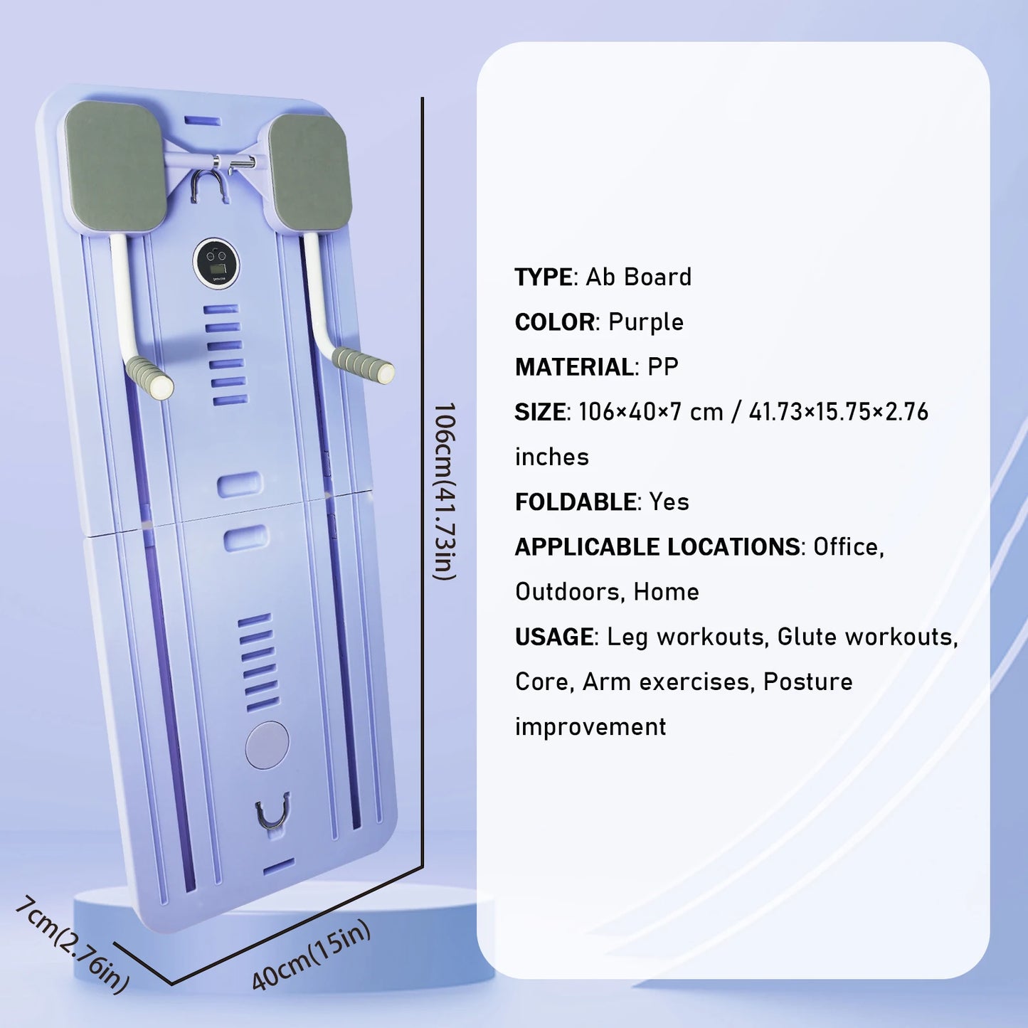 Adjustable Pilates BalanceBoard For Home Workouts Abdominal UpperArm Core PushUp