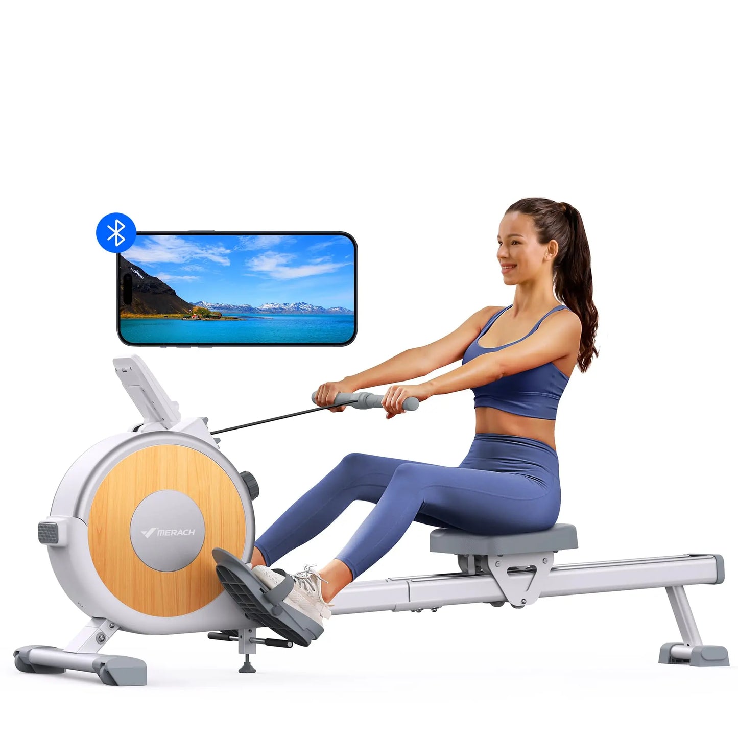 MERACH Magnetic Rowing Machine R02 For Home With 16 Levels