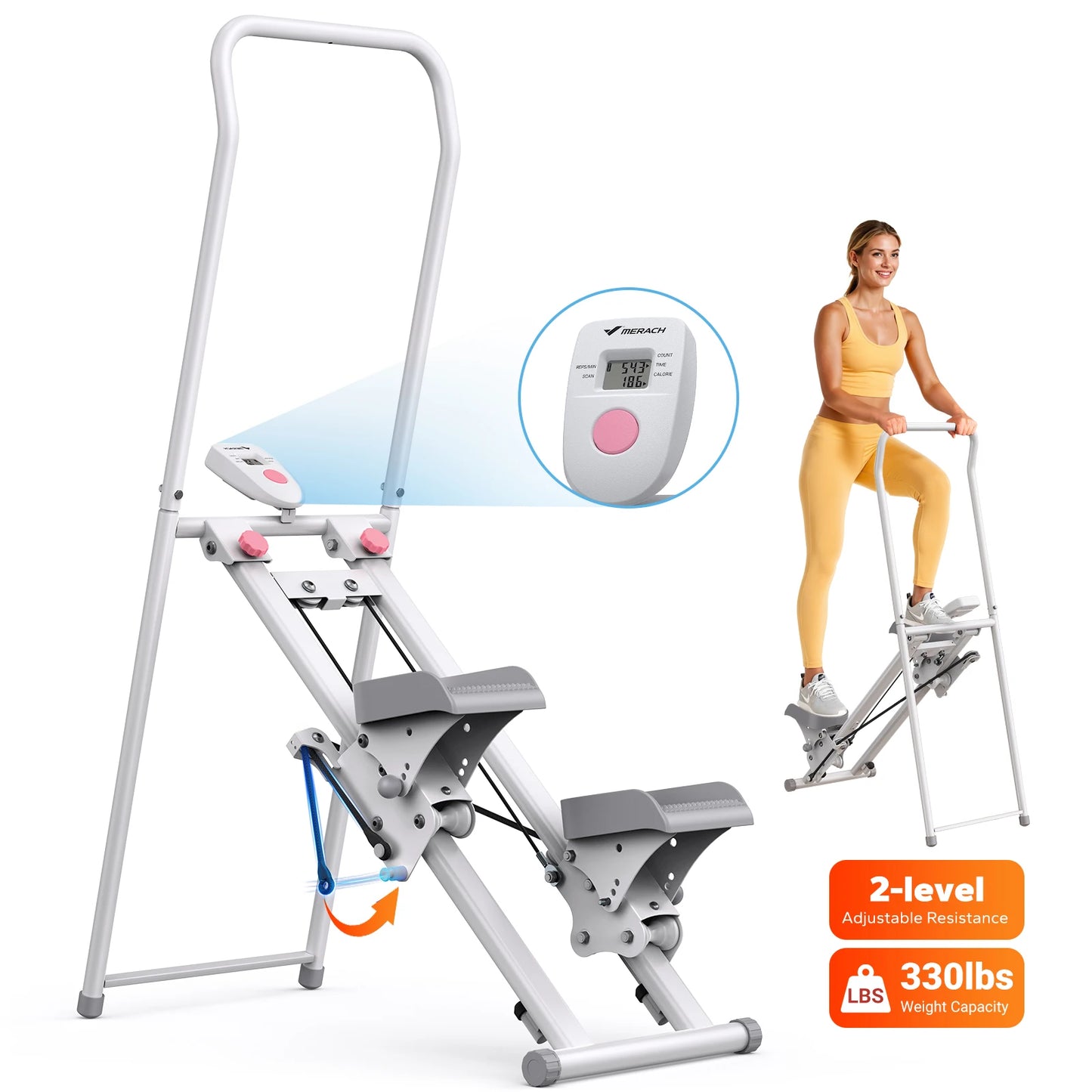Merach Stair Stepper Cardio Machine for Home Gym Full Body