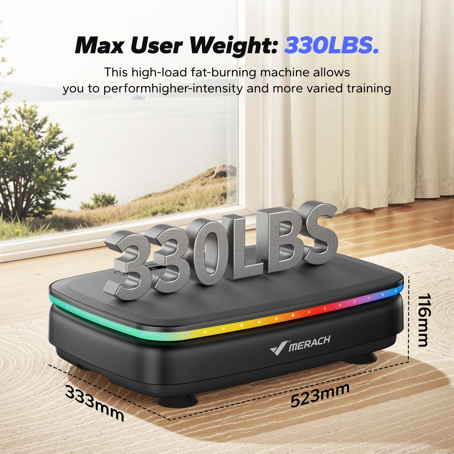 Merach VibrationPlate ExerciseMachine For Comprehensive FullBody Fitness Recovery