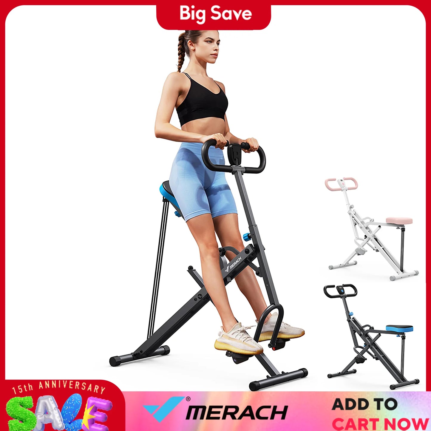 MERACH 2-In-1 Squat And Rowing Machine Foldable For Home Fitness