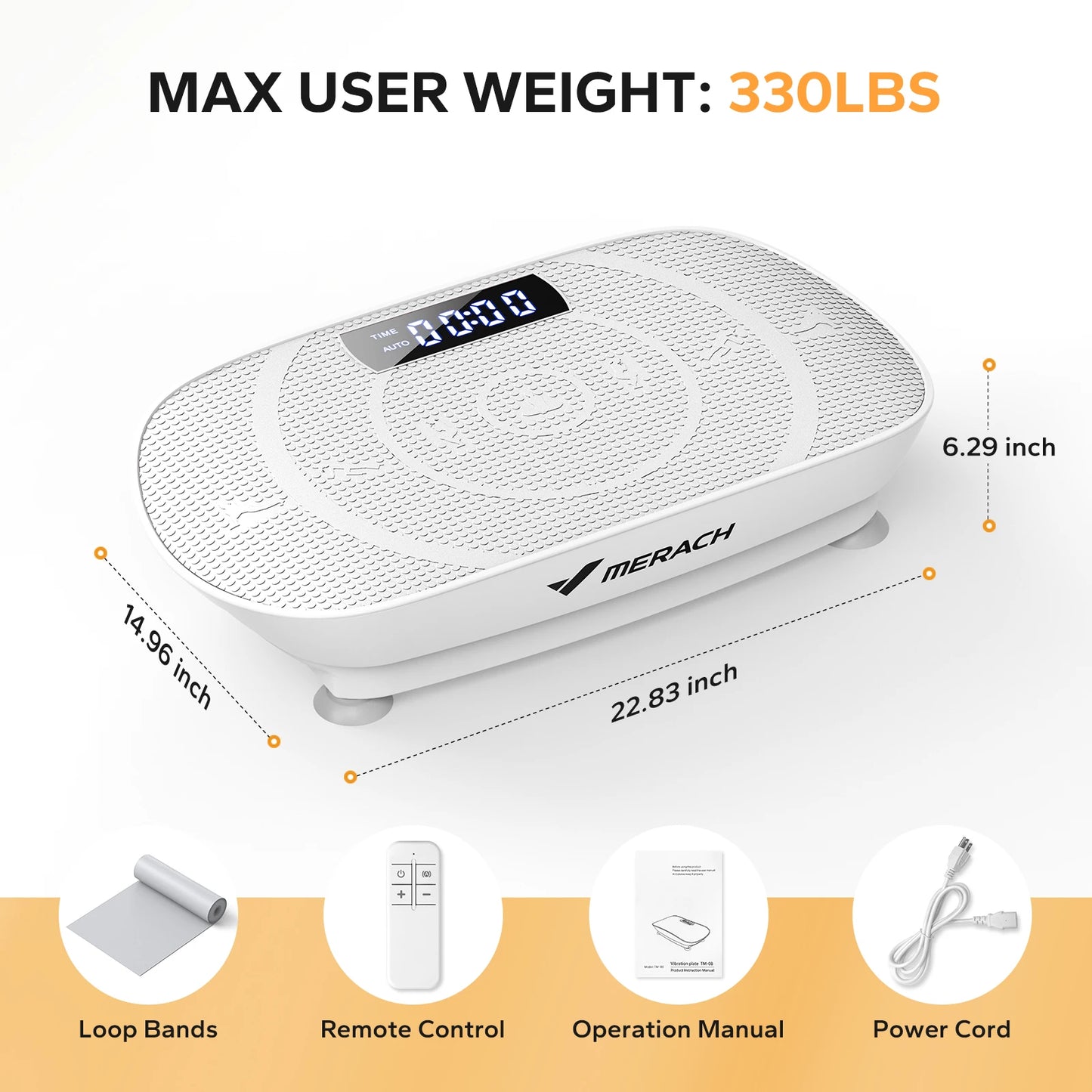 MERACH Vibration Plate Exercise Machine Whole Body Workout