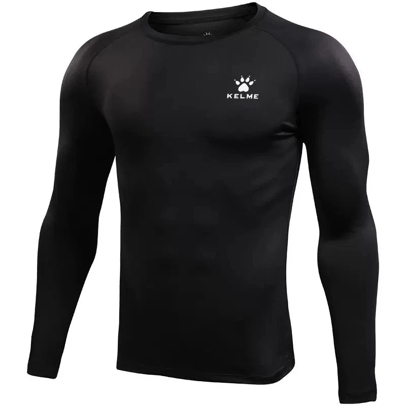 Kelme Mens Running T Shirts Compression Long Sleeves Top