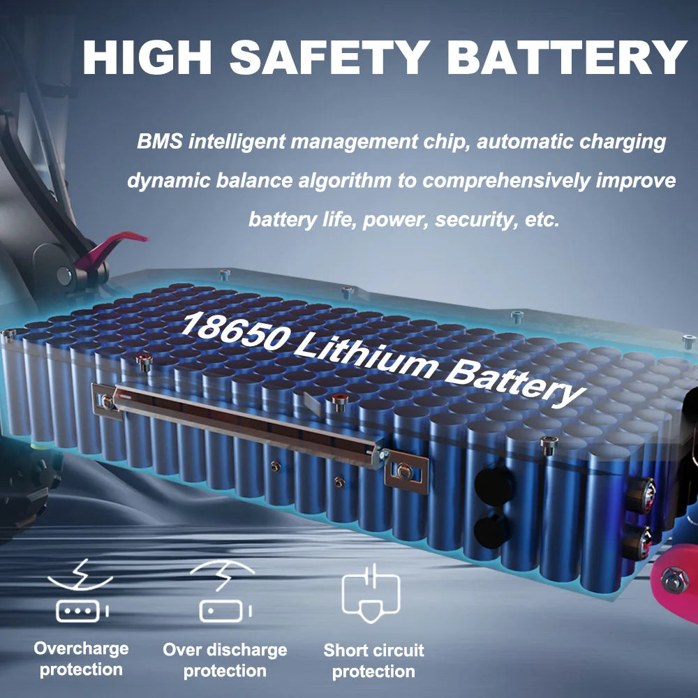 Smateight Electric Scooter 1200W 6000W 72V 60 to 80km Range