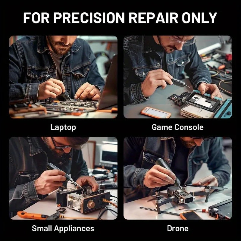 JAKEMY 180in1 Cordless Precision Screwdriver Set With Magnetic Bits