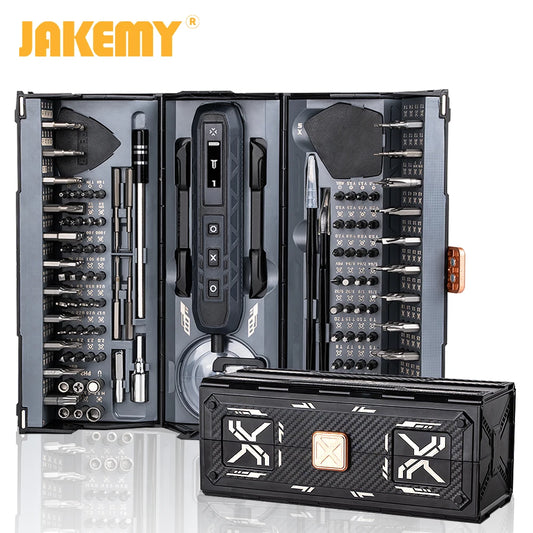 JAKEMY 180in1 Cordless Precision Screwdriver Set With Magnetic Bits