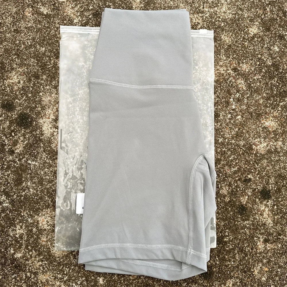 High Waist Yoga Shorts For Women Seamless Pocket Training