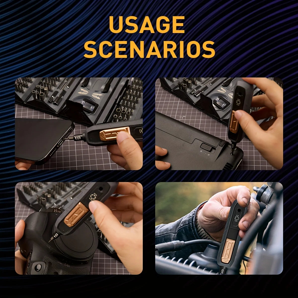 JAKEMY 180in1 Cordless Precision Screwdriver Set With Magnetic Bits