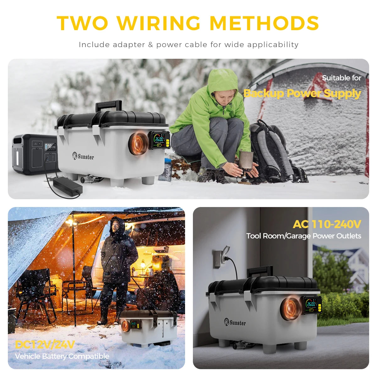 Sunster 8KW Diesel Air Heater LCD App Bluetooth