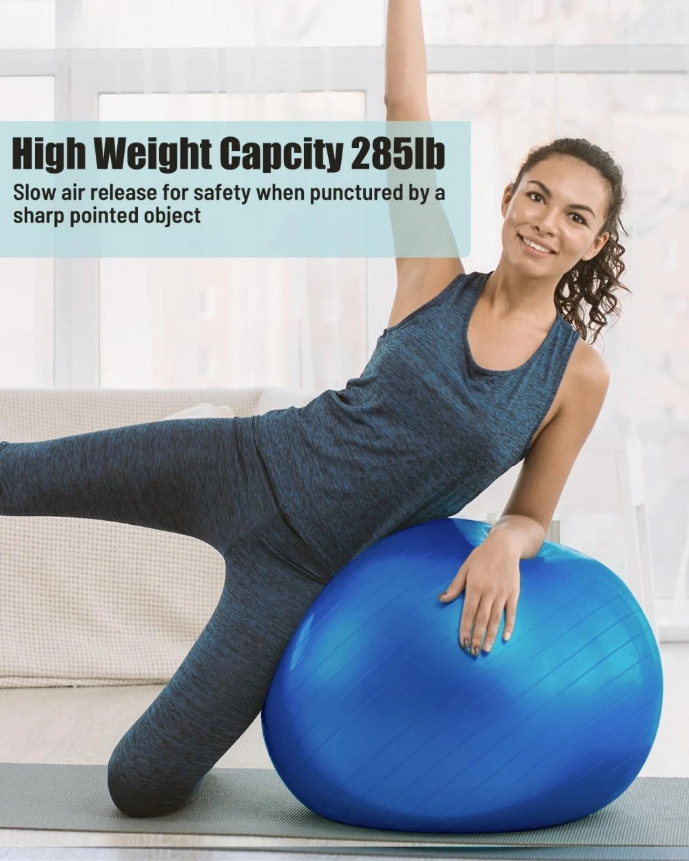 Hign Concerned Yoga Ball Anti Slip Stability Swiss Ball