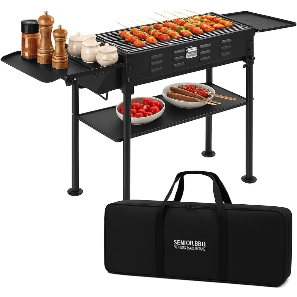 Highconcerned Portable Charcoal Folding BBQ Grill Outdoors