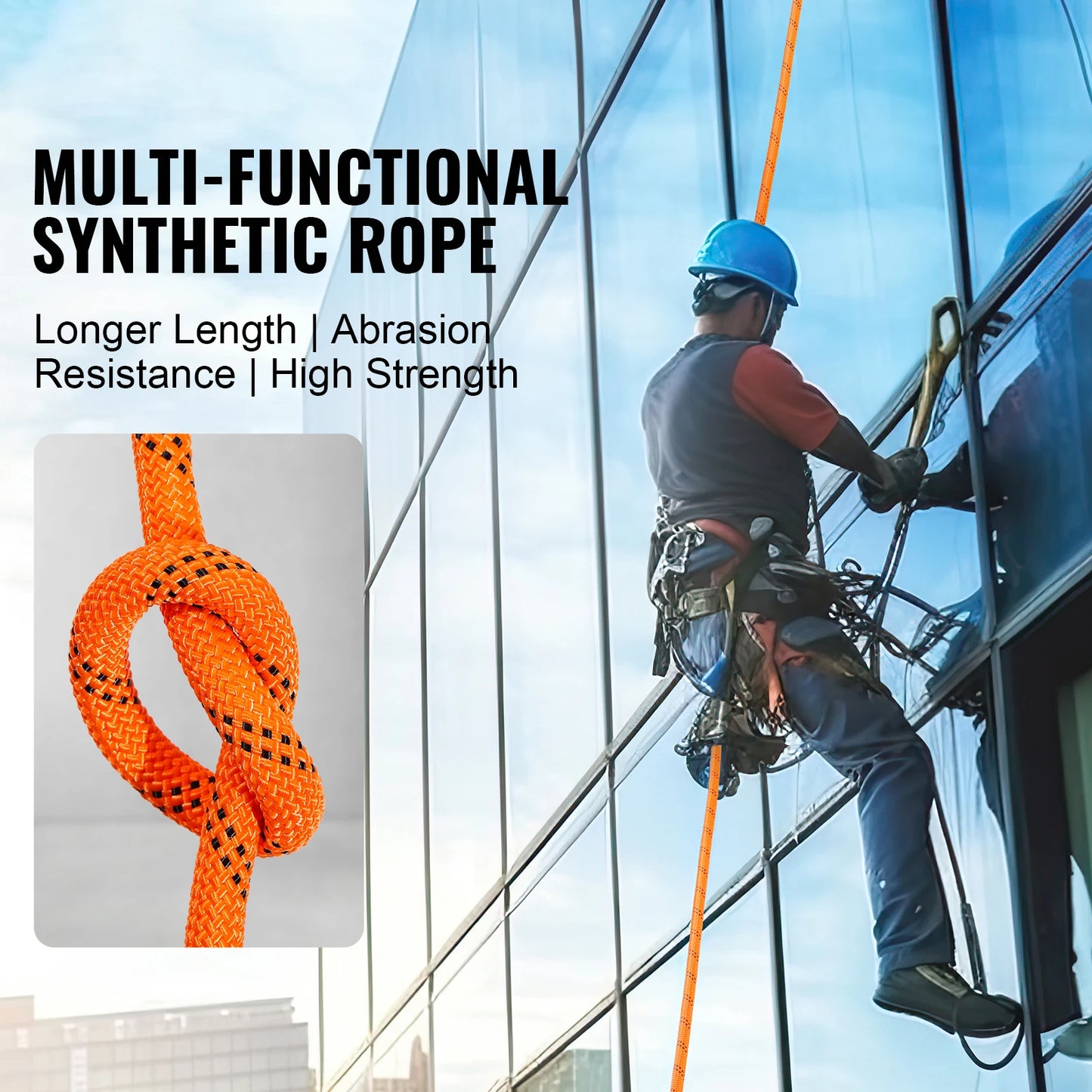 SucceBuy DualWeave Polyester Rope for Outdoor Adventures and Arborist Tasks