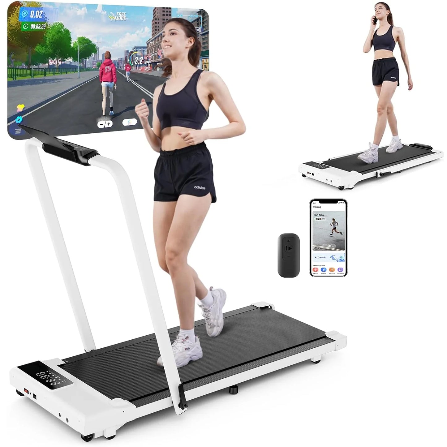 Superun 3In1 Walking Pad Treadmill Under Desk Exercise Machine