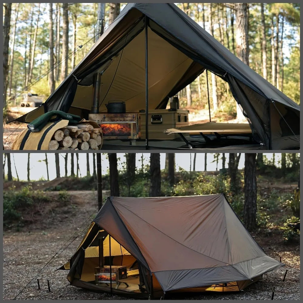 Hot Tent With Stove Jack 4 Season Shelter For 1 To 4