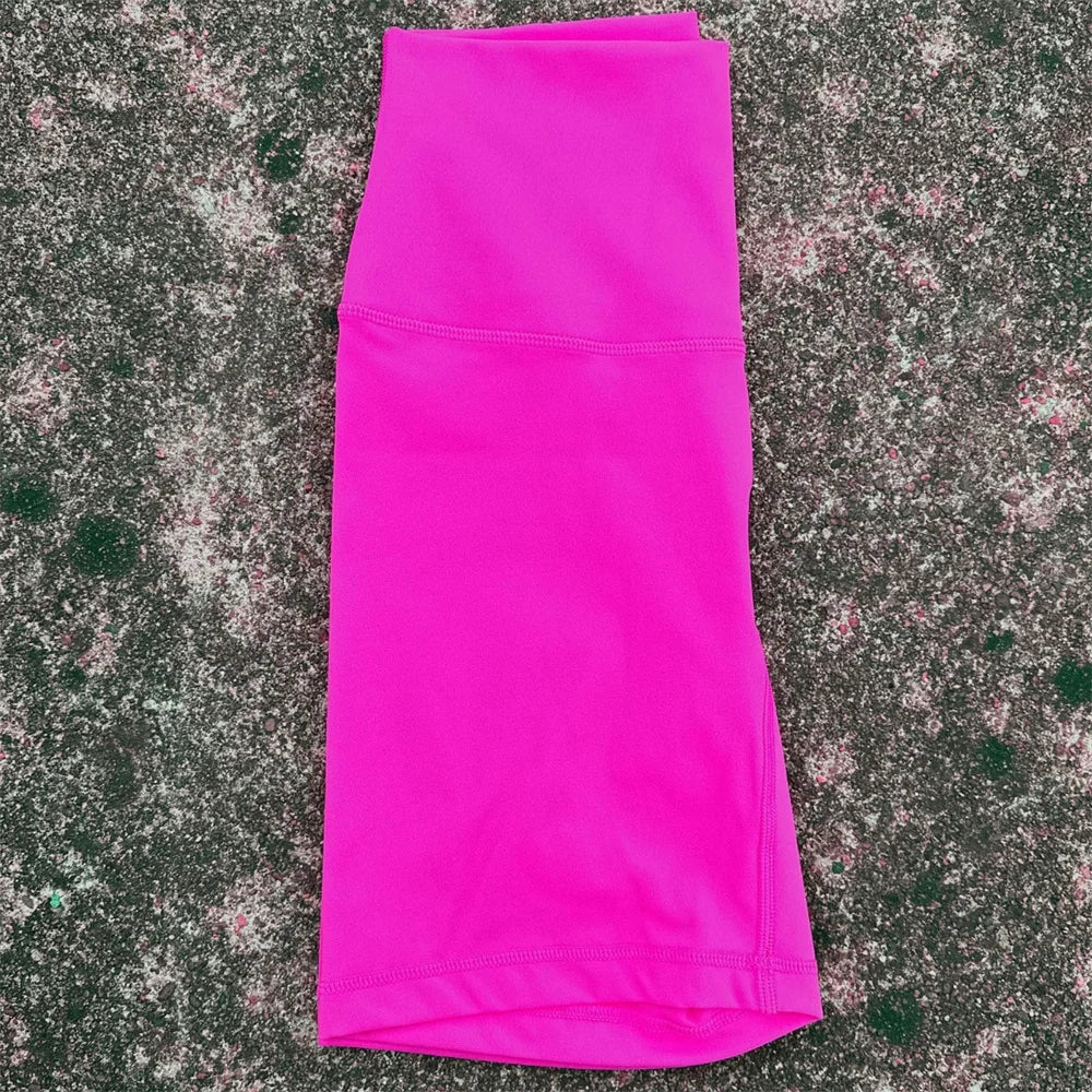 High Waist Yoga Shorts For Women Seamless Pocket Training