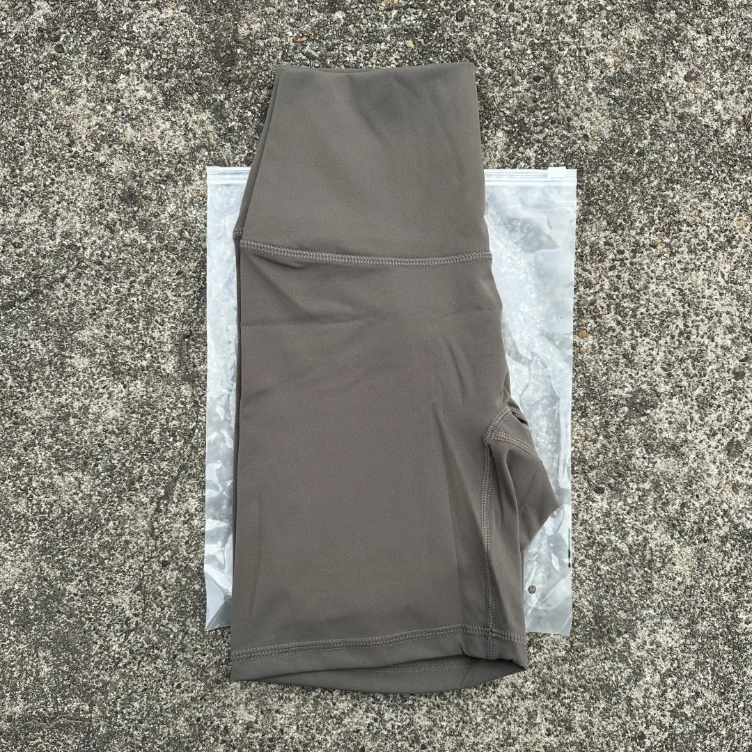 High Waist Yoga Shorts For Women Seamless Pocket Training