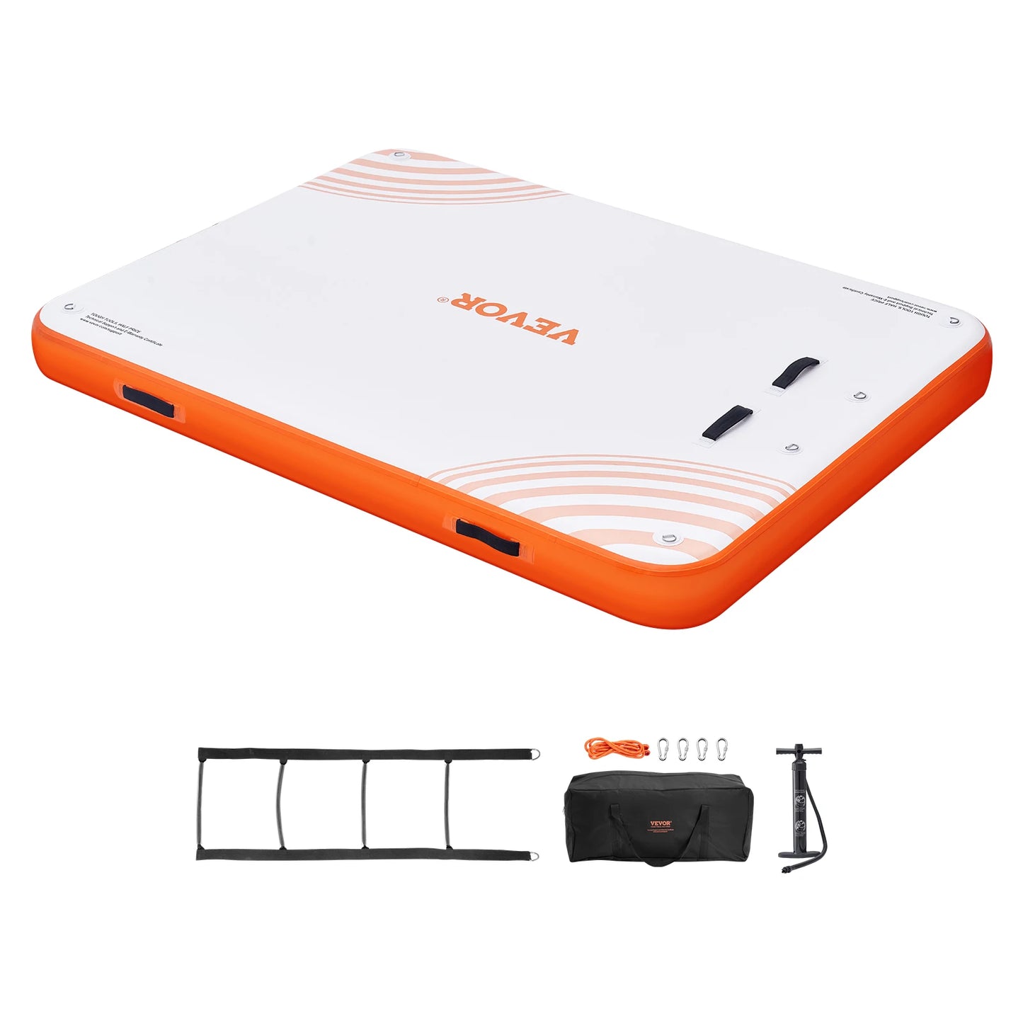 VEVOR Inflatable Floating Dock with Detachable Ladder for Pool