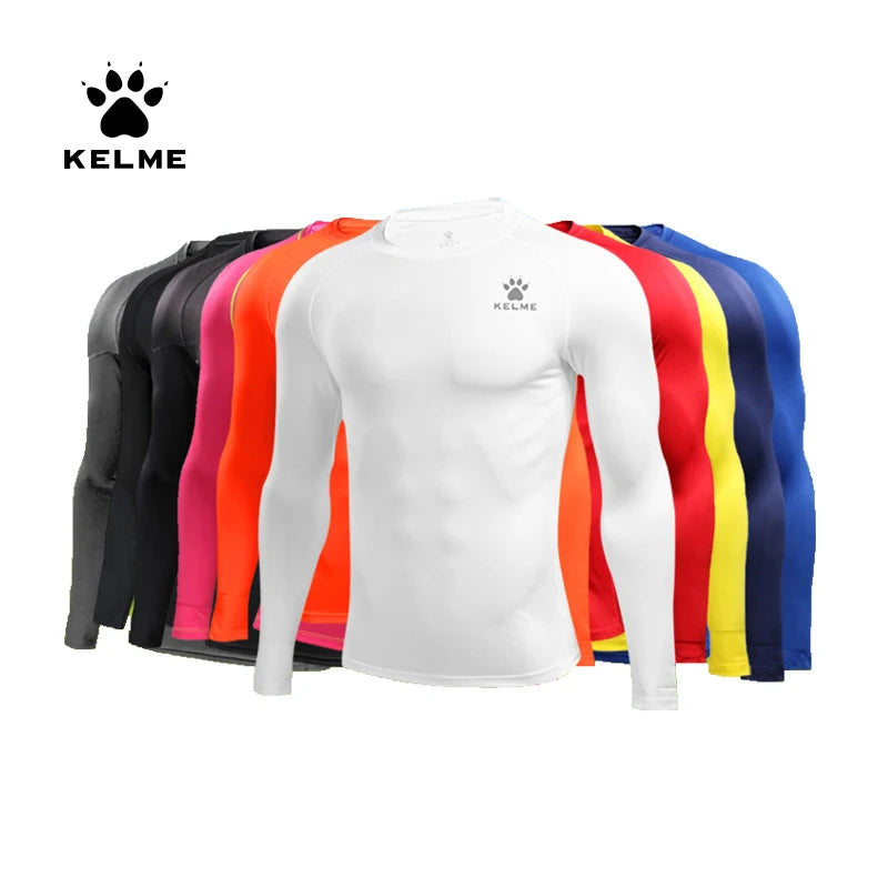 Kelme Mens Running T Shirts Compression Long Sleeves Top