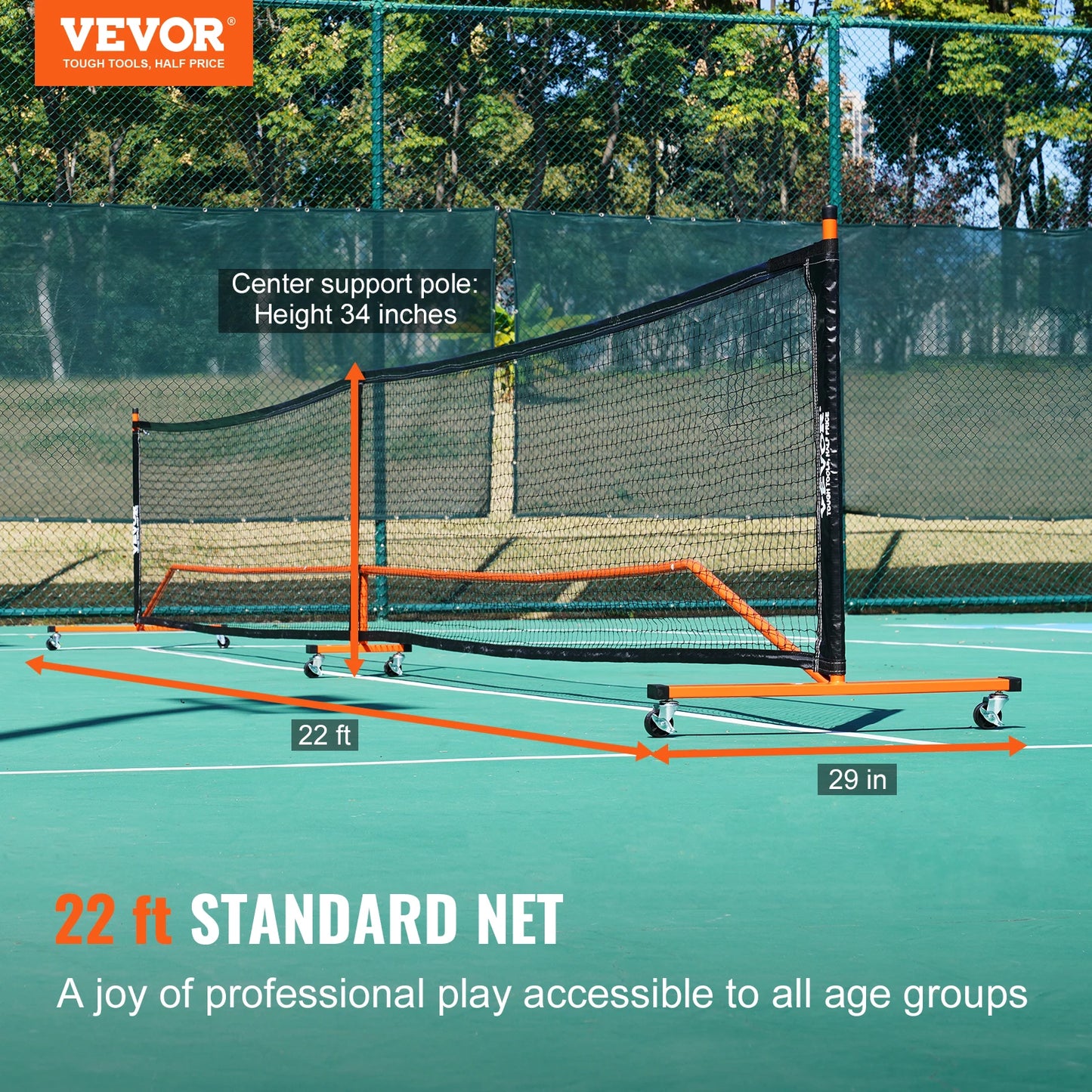 SucceBuy Portable Pickleball Net System Regulation Court