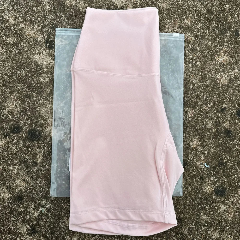 High Waist Yoga Shorts For Women Seamless Pocket Training