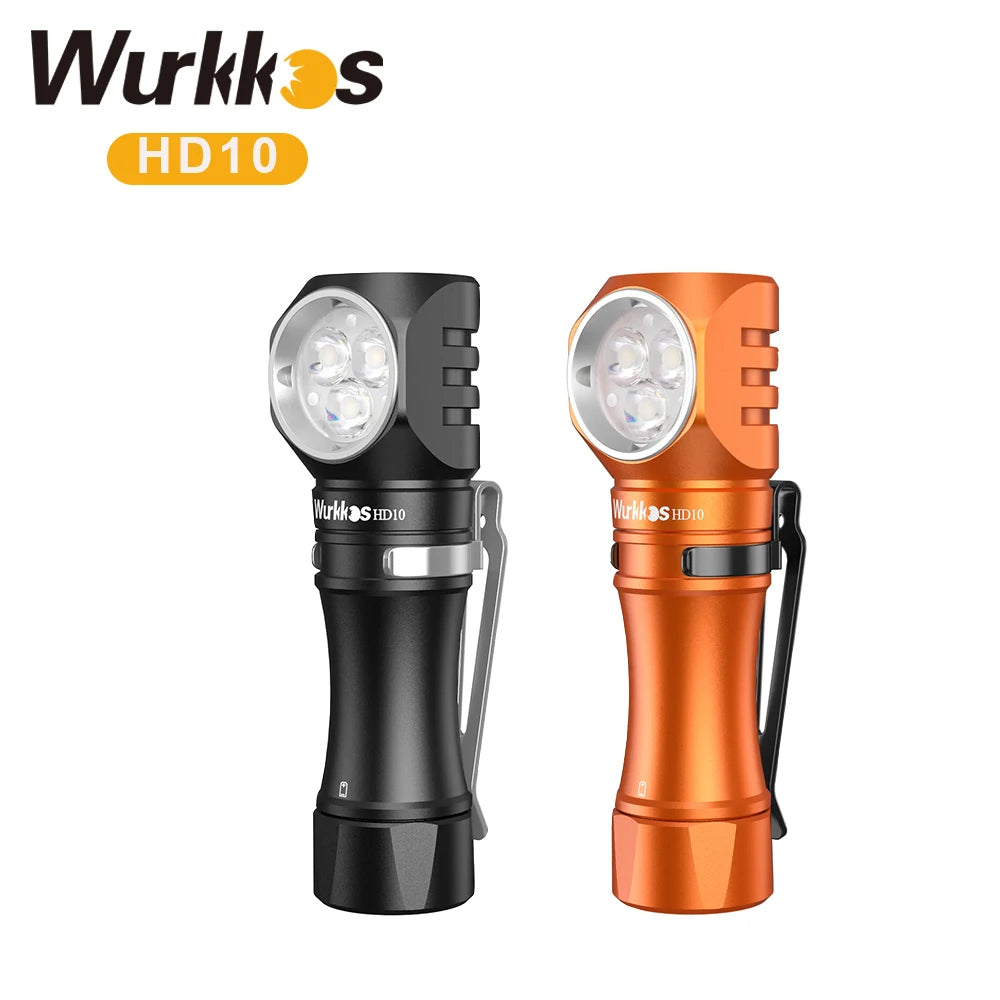 Wurkkos HD10 Headlamp 1200lm Rechargeable IP68 EDC Torch