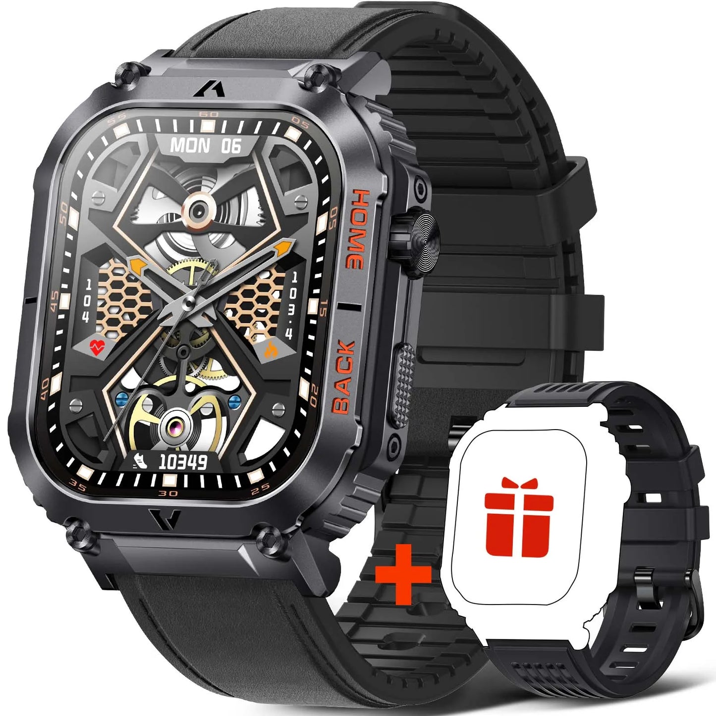 EIGIIS Military 5ATM Heart Rate Blood Oxygen Compass