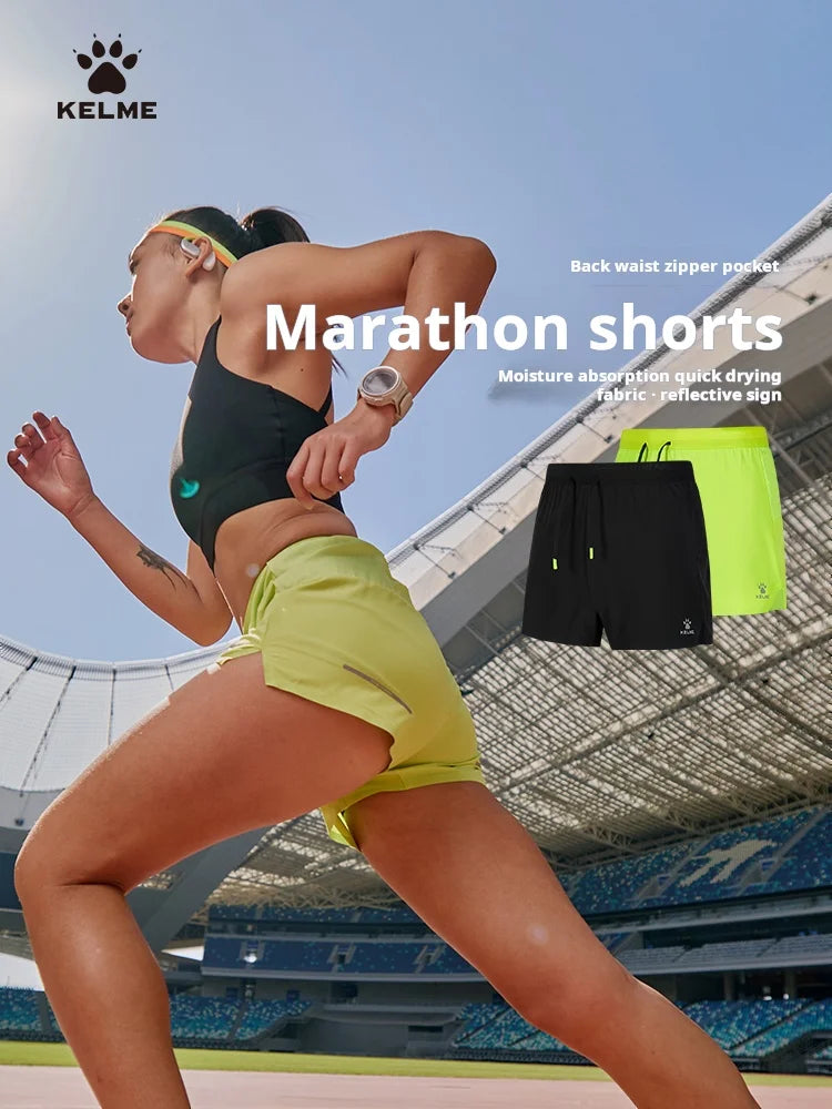 Kelme Women Marathon Shorts Quick Dry Running Fitness Pants