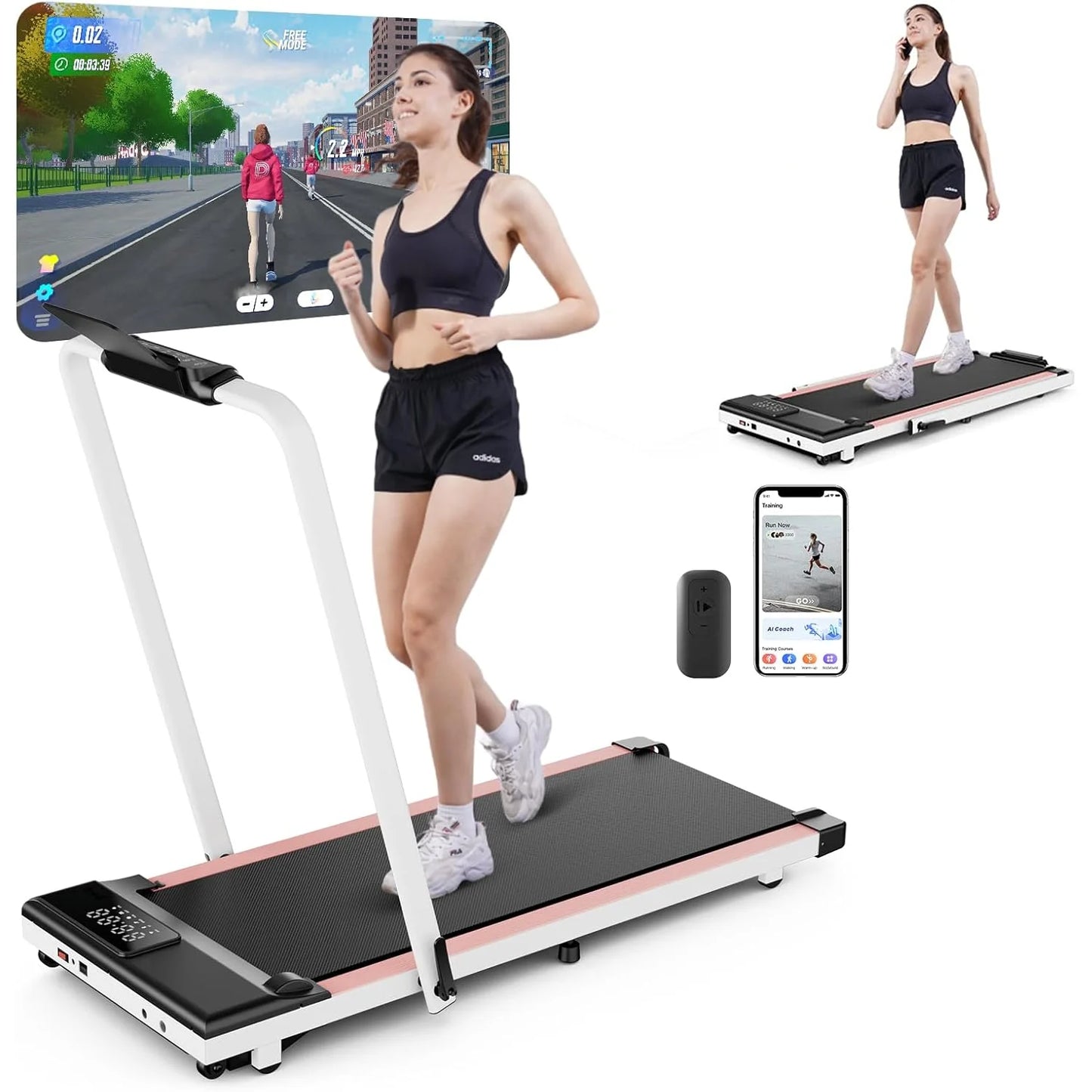 Superun 3In1 Walking Pad Treadmill Under Desk Exercise Machine