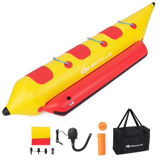 MULTIGOT Inflatable Banana Boat For Water Sports With Electric Pump