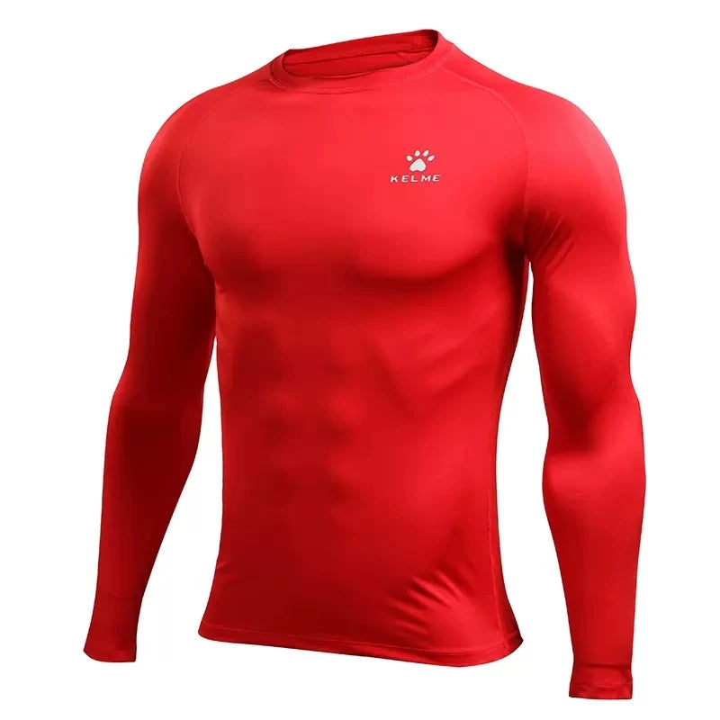 Kelme Mens Running T Shirts Compression Long Sleeves Top