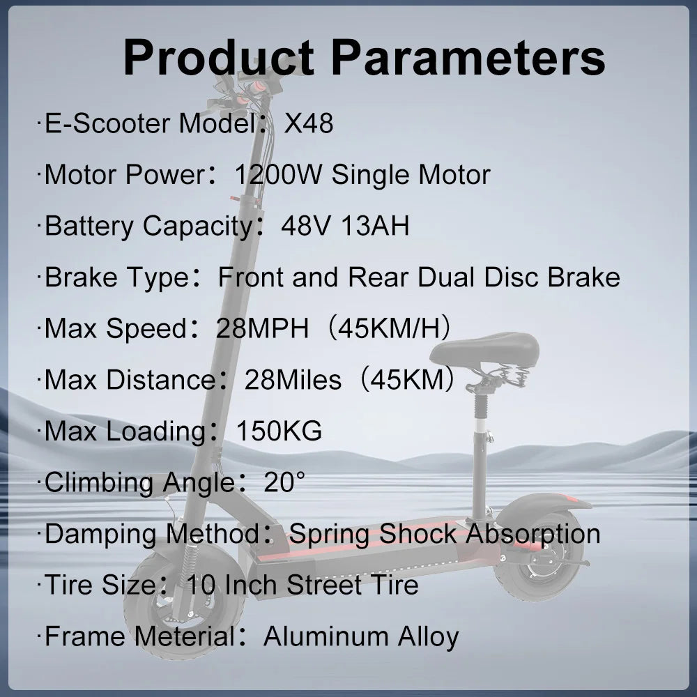 Smateight Electric Scooter 1200W 6000W 72V 60 to 80km Range