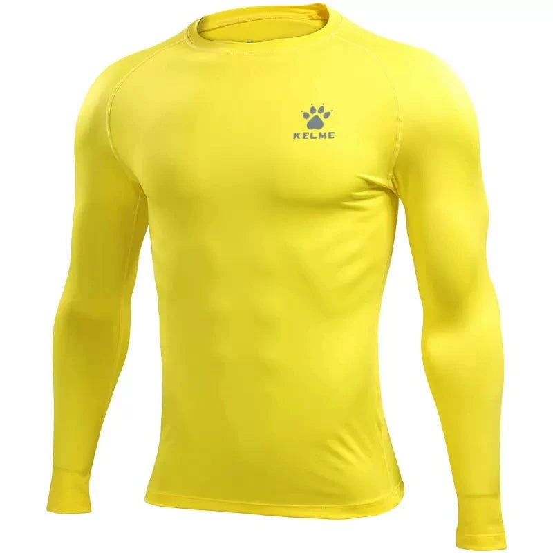 Kelme Mens Running T Shirts Compression Long Sleeves Top