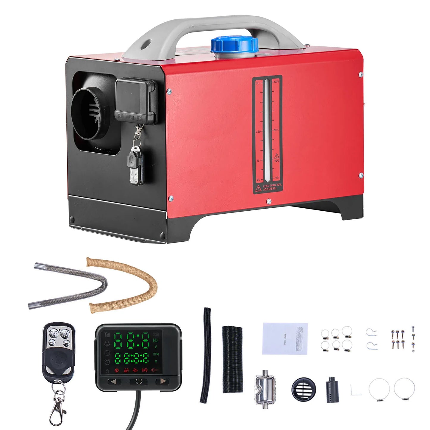 SucceBuy 8KW Diesel Air Heater DC12-24V With Remote Control