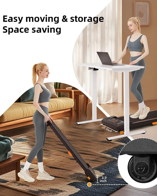 Driving Under Desk Treadmill Incline Walking Pad For Home