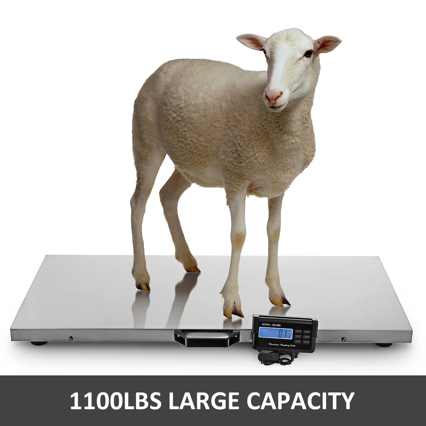 SucceBuy Digital Livestock Scale 880 Lb Vet Stainless Steel