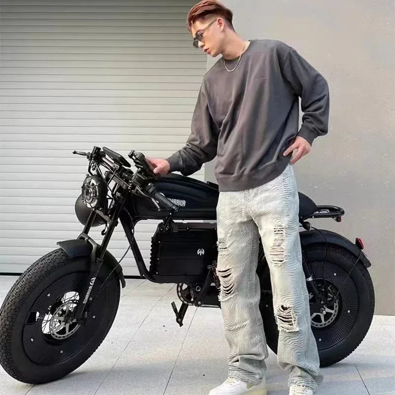 Black Warrior 1500W Electric Bicycle Ebike Offroad Fat Tire