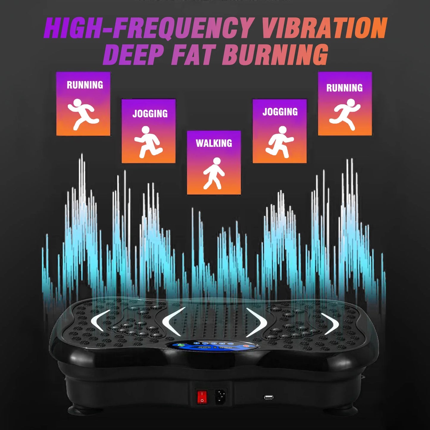 Vibration Plate Exercise Machine Full Body Workout Fat Loss