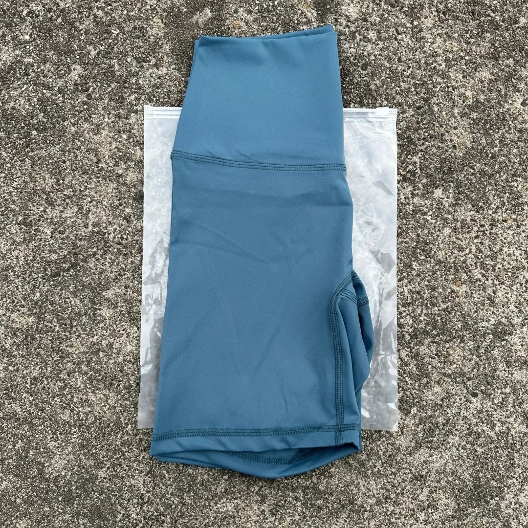 High Waist Yoga Shorts For Women Seamless Pocket Training