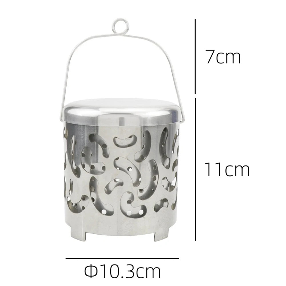 MOJOYCE Stainless Steel Camping Mini Heater for Outdoor Tent Heating