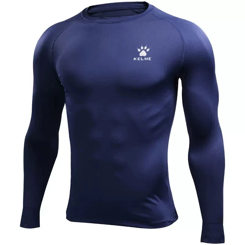 Kelme Mens Running T Shirts Compression Long Sleeves Top
