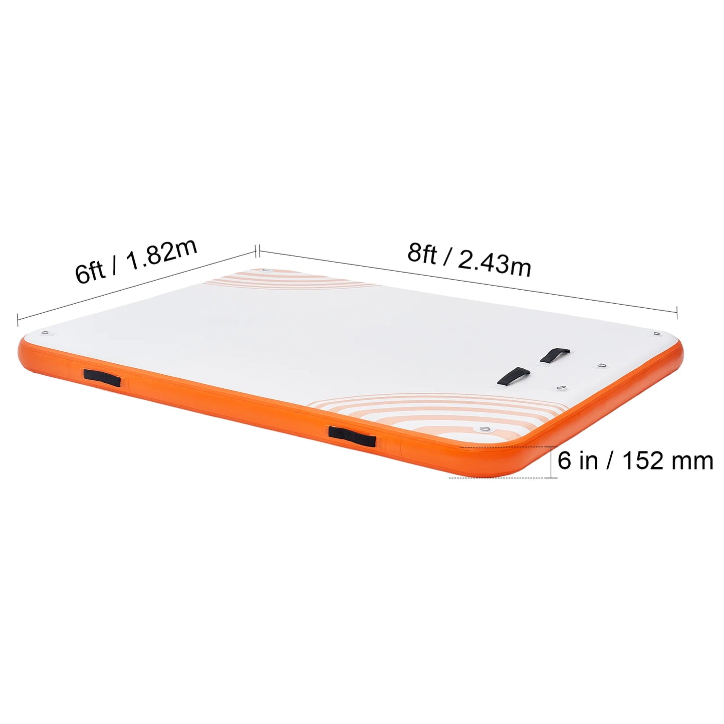 VEVOR Inflatable Floating Dock with Detachable Ladder for Pool