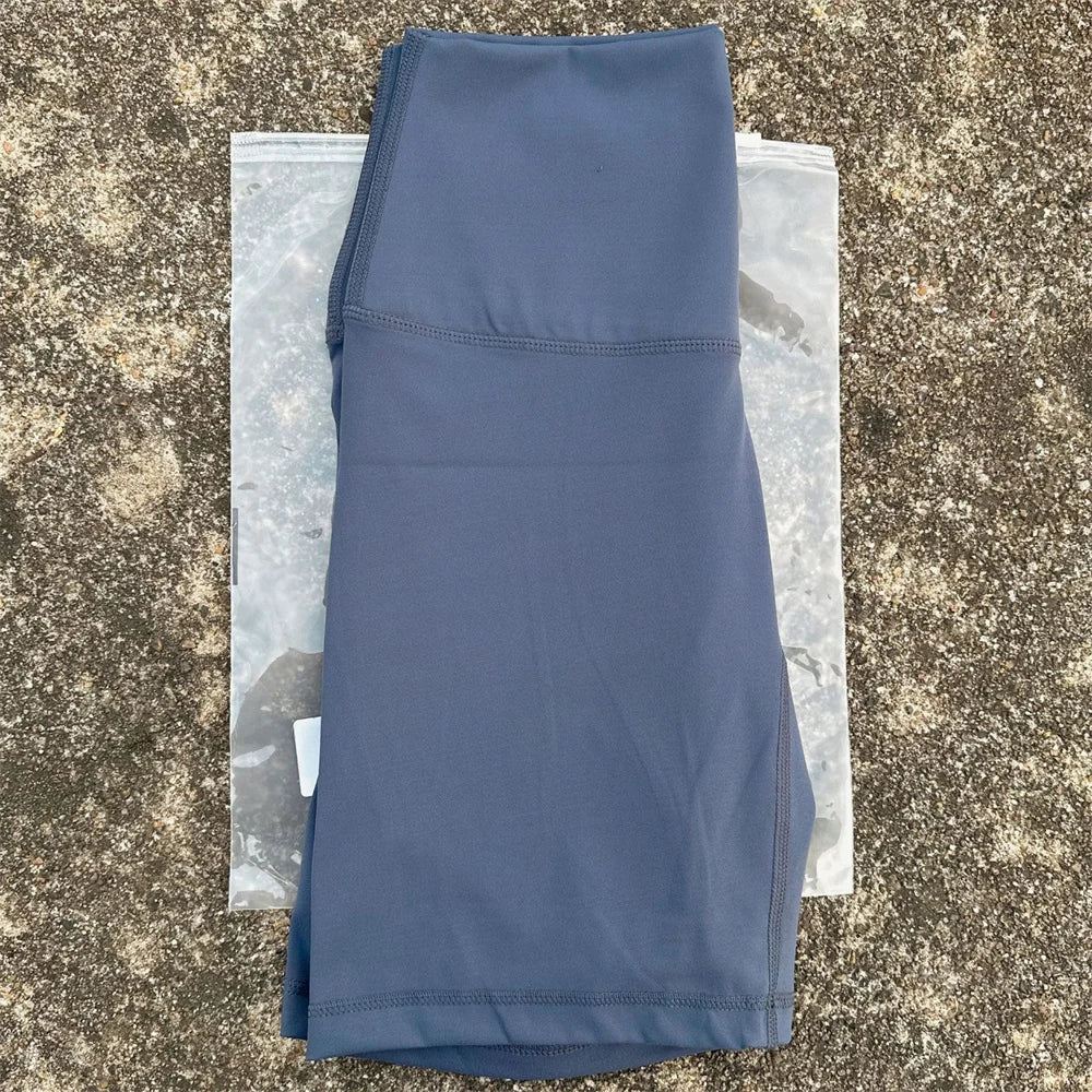 High Waist Yoga Shorts For Women Seamless Pocket Training